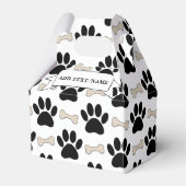 Paws en Botten Patroon Aangepast Bedankdoosjes (Voorkant Zijde)