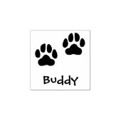 Paws en Naam Huisdier Handtekening Rubber Stamp Bu Rubberstempel (Afrduk)