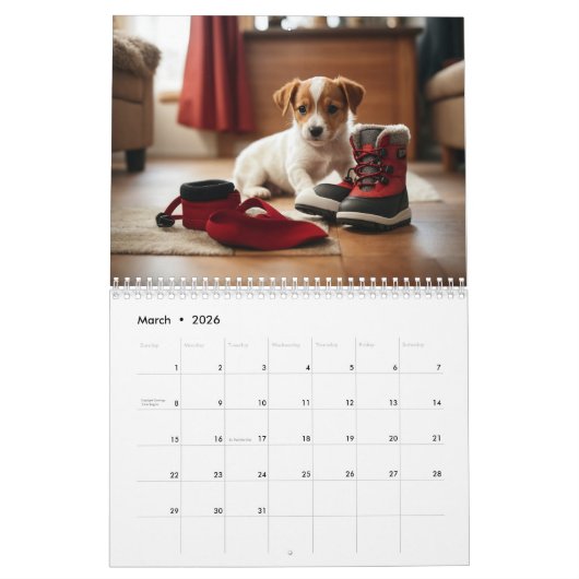 Paws en speelsheid: 2024 Puppy Kalender (Mar 2026)