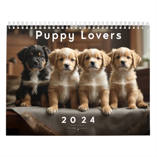 Paws en speelsheid: 2024 Puppy Kalender (Hoes)