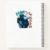 Paws en spelen Japanse Kawii Hamster Notitieboek (Achterkant)