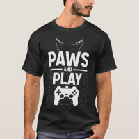 Paws en spelen, katten en gaming grafische gamer