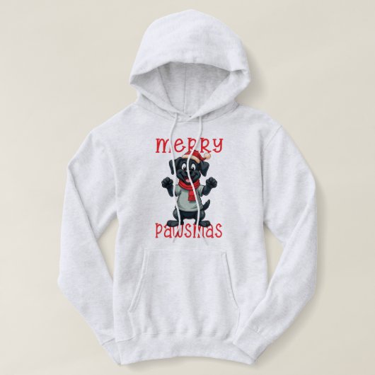Paws & Festive Cheer Hoodie (Design voorkant)