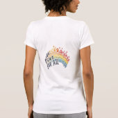 Paws for All – Rainbow Paw Print Unity  T-shirt (Achterkant)