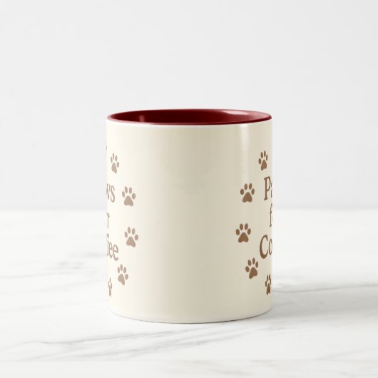 Paws for Coffee Tweekleurige Koffiemok (Center)