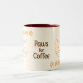 Paws for Coffee Tweekleurige Koffiemok (Center)