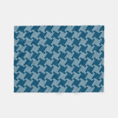 Paws-for-Comfort Houndstooth Fleece Blanket (Voorkant (Horizontaal))