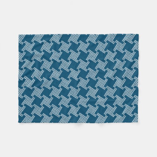Paws-for-Comfort Houndstooth Fleece Blanket (Voorkant (Horizontaal))