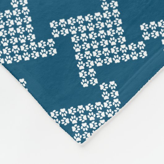 Paws-for-Comfort Houndstooth Fleece Blanket (Hoek)