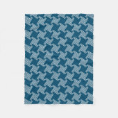 Paws-for-Comfort Houndstooth Fleece Blanket (Voorkant)