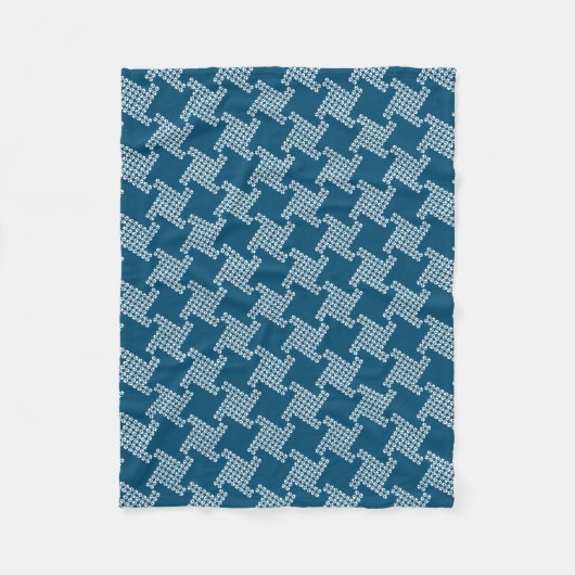 Paws-for-Comfort Houndstooth Fleece Blanket (Voorkant)
