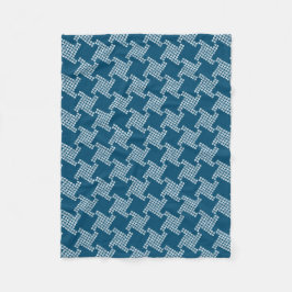 Paws-for-Comfort Houndstooth Fleece Blanket Deken