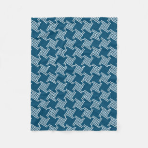 Paws-for-Comfort Houndstooth Fleece Blanket Deken