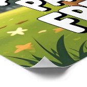 Paws for Freedom Feestelijke Hond Poster Print (Hoek)