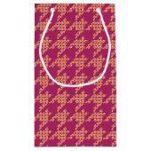 Paws-for-Giving Houndstooth Gift Bag Klein Cadeauzakje (Achterkant)