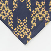 Paws-for-Houndstooth Fleece Blanket (marine/Butter (Hoek)