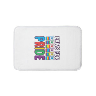 Paws for Pride Regenboog Pootafdruk Huisdier Liefh Badmat