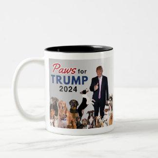 "Paws for Trump" tweekleurige koffie Mok Trump 202
