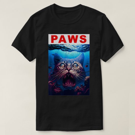 Paws Funny Cat Kitten Tomcat Kat Parodie Cat Love T-shirt (Design voorkant)