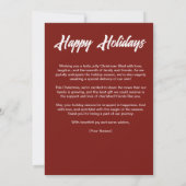 Paws Geniet van de Feestdagen Labrador Santa Hat X Feestdagenkaart (Achterkant)