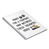 Paws & Getuige deze loopband Pro's Notitieboek (Rechterzijde)
