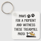 Paws & Getuige deze loopband Pro's Sleutelhanger (Voorkant)