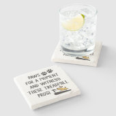 Paws & Getuige deze loopband Pro's Stenen Onderzetter (Zijkant)