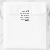 Paws & Getuige deze loopband Pro's Vierkante Sticker (Tas)