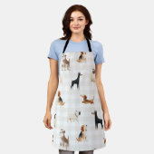 Paws Gingham lieve honden Schort (Gedragen)