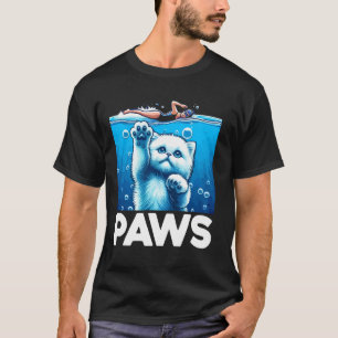 PAWS Grappige Kat Kitten Voor Haaien- En Kattenlie T-shirt