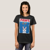 PAWS Grappige Konijn Haai T-shirt (Voorkant volledig)
