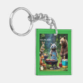 "Paws & Grill" Sleutelhanger (Voorkant Links)