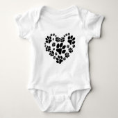 Paws Hart Romper (Voorkant)