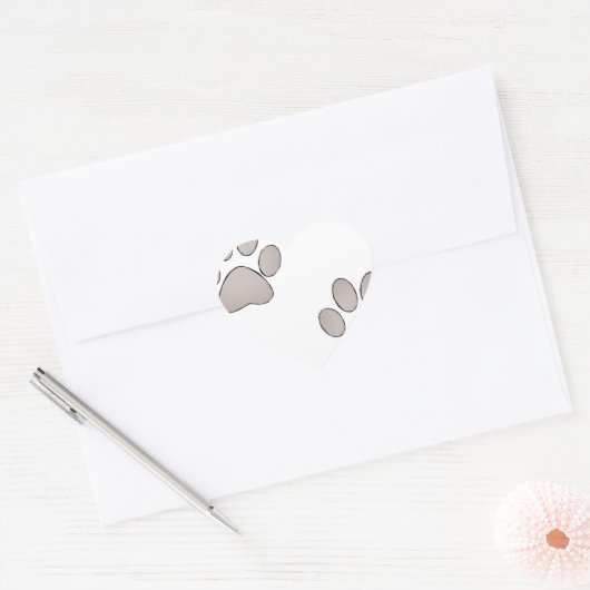 Paws Hart Sticker (Envelop)