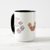 Paws & Heartbeats Mok – Furry Love in Every Sip (Voorkant links)