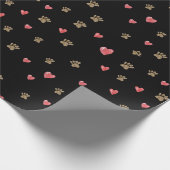 Paws Hearts Cadeaupapier (Hoek)