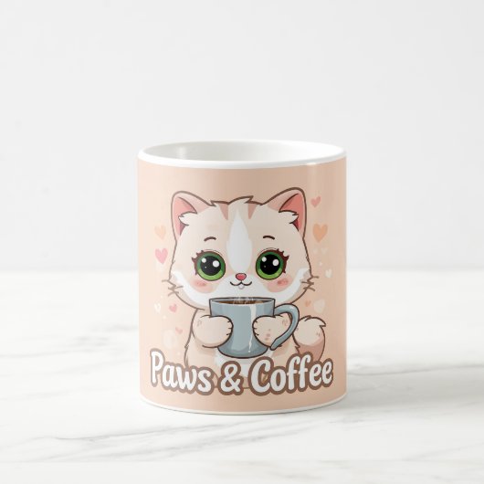 Paws, Hearts, & Hot Coffee: The Kawaii Kitty's Koffiemok (Center)