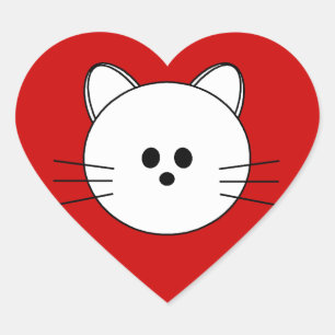 Paws here Heart Sticker "Kat"
