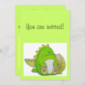 Paws here "Paul"-uitnodigingskaart Kaart (Voorkant / Achterkant)