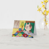 Paws Hier Blank Kaart "Zieke Dag" (Gele Bloem)