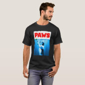 Paws Hond Parodie Tennisbal T-shirt (Voorkant volledig)
