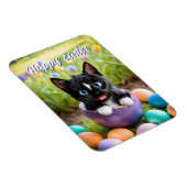 Paws in a Pod: Felini's Ei-ster Gezellig Nest Magneet (Rechterzijde)