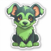 Paws in Action: Energetic Dog Stickers for Adventu (Voorkant)