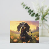 Paws in Petals-briefkaart Briefkaart (Staand voorkant)