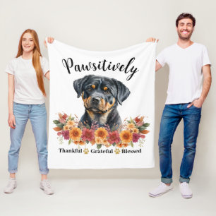 Paws-itief Dankbaar Gezegend Mooie Hond Fleece Deken