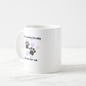Paws-itief de Een voor Mij - Schattigee Hondenlief Koffiemok (Voorkant links)