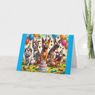 Paws-itief Grappige Verjaardagsviering Kaart