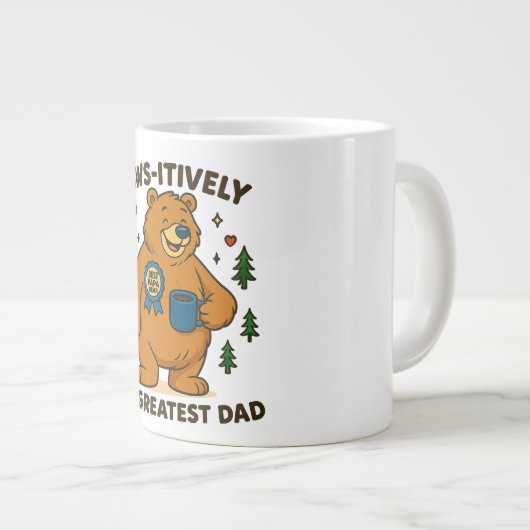 Paws-itief het grootste vader Beer Grote Koffiekop (Voorkant rechts)