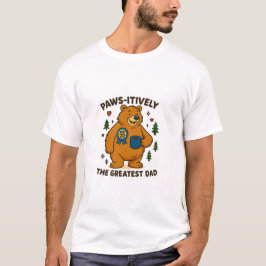 Paws-itief het grootste vader Beer T-shirt