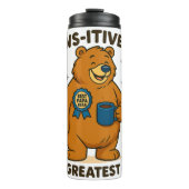 Paws-itief het grootste vader Beer Thermosbeker (Voorkant)